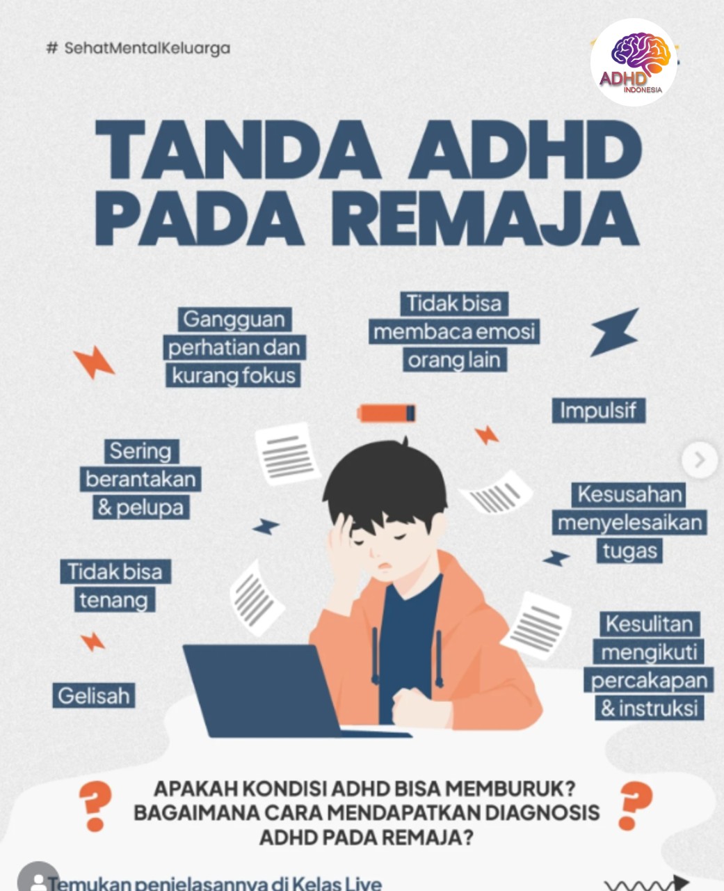 Screening ADHD Non-Diagnostik: Edukasi Awal bagi Orang Tua di Kota Balikpapan